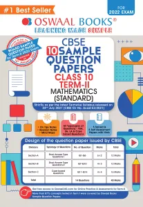 Oswaal CBSE Term 2 Mathematics Standard Class 10 Sample Question Paper Book (For Term-2 2022 Exam)