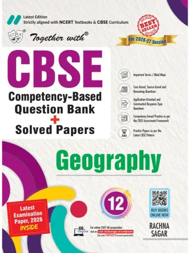 Together with CBSE Class 12 Geography Question Bank For Session 2026-27 Exam | Mind Maps, PYQs & Practice Papers & Solved board examination paper 2026 (CBSE)