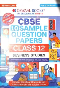 CBSE 10 Sample Question Papers Business Studies-12 (2023-2024)