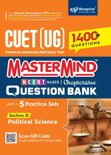 Master Mind CUET (UG) 2022 Chapterwise Question Bank - Political Science (Sec-II)1400+ Fully Solved Chapterwise Practice MCQs Based on CUET 2022 Syllabus Common University Entrance Test Under Graduate 