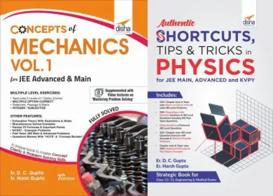 Concepts in Mechanics with Shortcuts Problem Solving Techniques in Physics for JEE Main & Advanced-Set of 2 Books