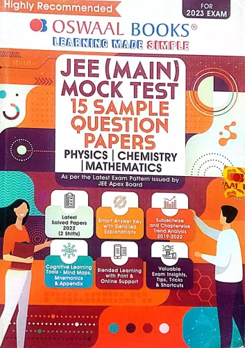 Jee Main Mock Test 15 Sample Question Paper Physics Chemistery Mathemtics