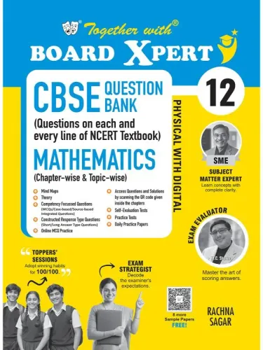 Together with Board Xpert CBSE Question Bank Class 12 Mathematics 2026-27 | Physical with Digital | Exclusive QR for Extra Mock Drills & Self-Evaluation Tests | PYQs & Competency-Based Questions (CBSE)