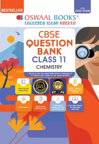 Oswaal CBSE Question Bank Class 11 Chemistry Book Chapterwise & Topicwise (For 2022 Exam)