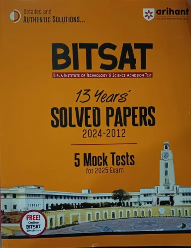 Bitsat 13 Year Solved Papers 5 Mock Test Exam