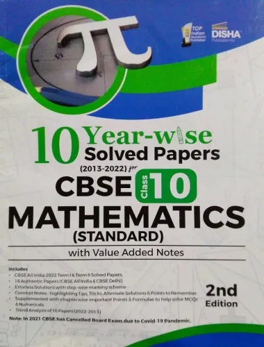 Mathematics (Standard) 10 Year-wise Solved Papers-10 (cbse)