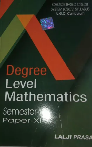 Degree Level Mathematics (sem-5 Paper-11)