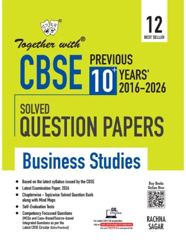Together with CBSE Class 12 Business Studies PYQ Previous 10+ Years Chapter-wise Solved Question Bank Exam 2026-27 | Based on Latest Syllabus (CBSE)