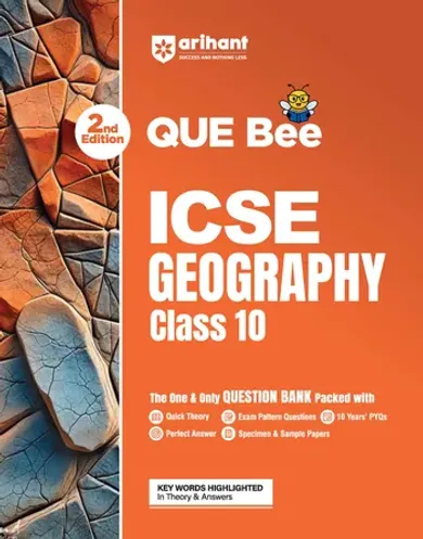 ICSE Geography Class10 Exam | Quick Theory, Exam Pattern Questions & Sample Papers | As per Latest ICSE Syllabus | Que Bee 2nd Edition