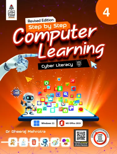 Revised Edition Step by Step Computer Learning 4 (9789369583041) - Dheeraj Mehrotra