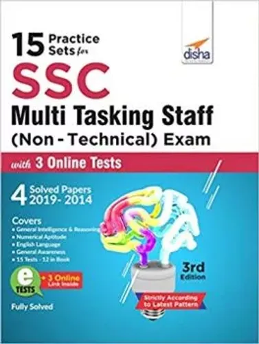 15 Practice Sets for SSC Multi Tasking Staff (Non-Technical) Exam with 3 Online Tests 3rd Edition