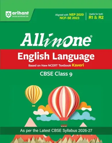 All in OneEnglish Language (Kaveri) Class 9 for CBSE Exam 2026-27 | NCERT Based Complete Theory, Practice Exercises, CBQs, A-R, Sample Papers & Mind Maps | Revised Edition as per Latest Syllabus