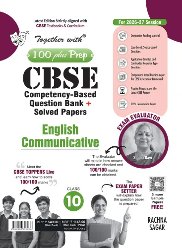 Together with 100 Plus Prep CBSE Question Bank for Class 10 English Comm. 2026-27 |Most Recommended reference Book | Practice Papers & Latest Board Question Paper 2026 with Answers (CBSE)