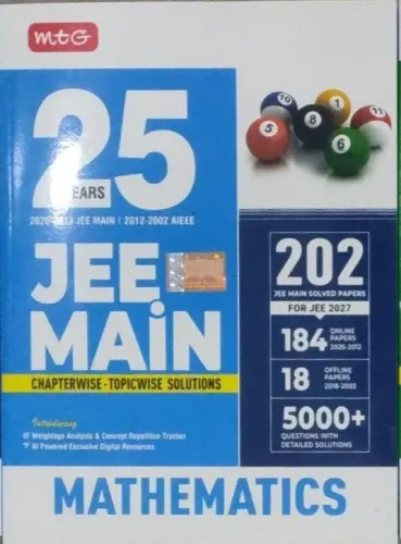 25 Year Matheematics Jee Main Chapterwise Topicwise Solution