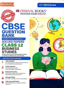 CBSE Question Bank Solved Papers Business Studies Class 12(2024-2025)