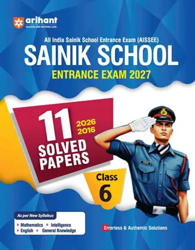 AISSEE Sainik School Class 6 Entrance Exam 2027 | 11 Solved Papers (2026- 2016) | Errorless & Authentic Solutions