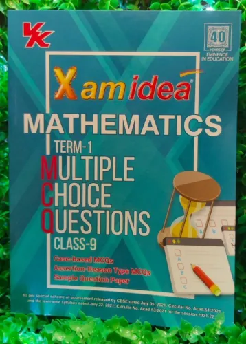 Xam Idea CBSE MCQs Chapterwise For Term I, Class 9 Mathematics (With massive Question Bank and OMR Sheets for real-time practise)