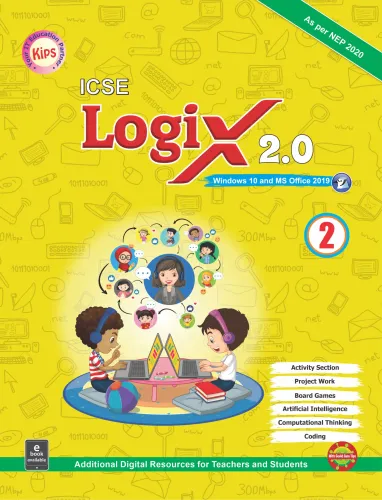 Icse Logix 2.0 for class 2 (window-10 & Office-19) Latest Edition 2024