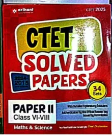CTET Solved Paper-2 Math & Science(class 6-8)
