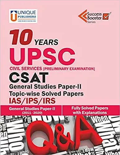 10 Years UPSC Solved Papers CSAT (GS Paper 2) 2011-2020