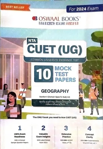 Nta Cuet ( Ug ) 10 Mock Test Papers Geography(2023-2024)