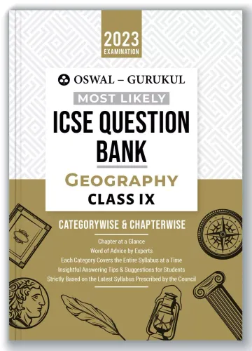 Oswal - Gurukul Geography Most Likely Question Bank For ICSE Class 9 (2023 Exam)
