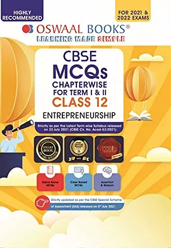 Oswaal CBSE MCQs Chapterwise For Term I & II, Class 12, Entrepreneurship