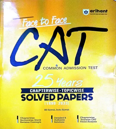 Face To Face Cat 25 Years Solved Papers