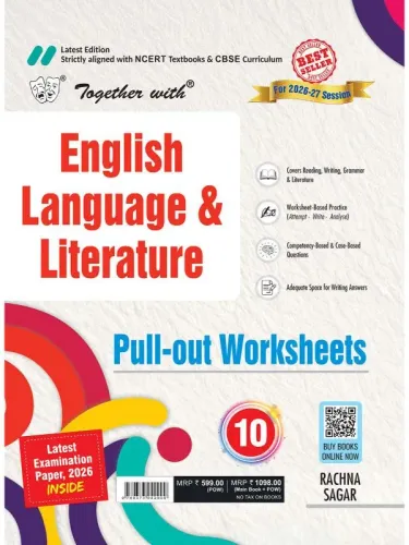 Together with CBSE Question Bank for Class 10 English LLR POW 2026-27 with Competency & Case based Questions for Worksheet based Practice | Latest edition (CBSE)