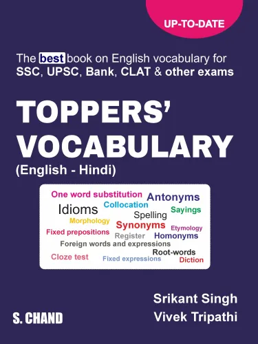 Toppers Vocabulary (English-Hindi) : The best book on English Vocabulary for SSC, UPSC, Bank, CLAT & Other Exams (9789369582341) - Srikant Singh