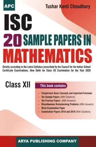 ISC 20 Sample Papers in Mathematics Class-XII
