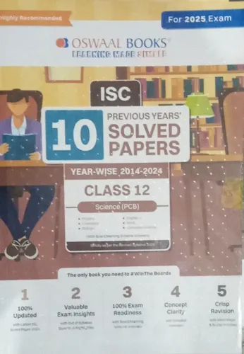 Isc 10 Pre. Years Solved Papers SCIENCE (P,C,B) 2025