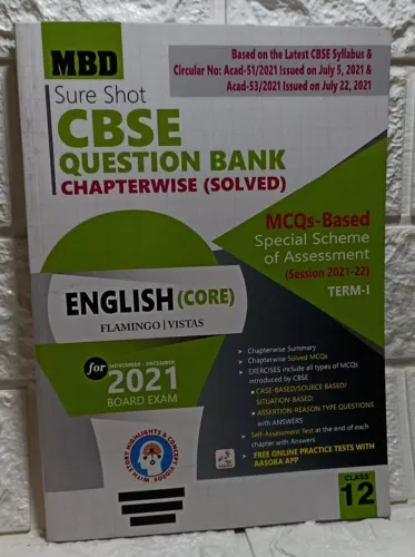 CBSE Mcqs Chapterwise Q.B English Core-12(term-1)