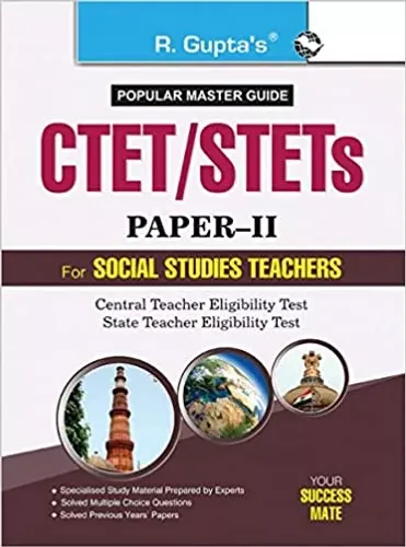 CTET/STETs: Paper-II (For Classes VI to VIII) Elementary Stage for Social Studies Teachers Recruitment Exam Guide Paperback 