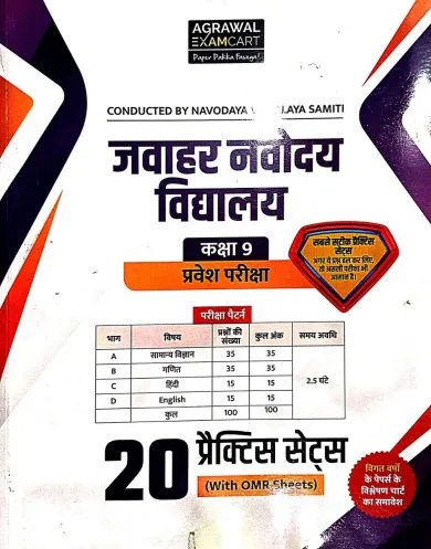 Jawahar Novodaya Vidyalaya Class-9 Pravesh Pariksha