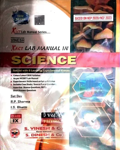 Vinesh Xact Lab Manual In Science 3 In 1-9 Latest Edition 2024