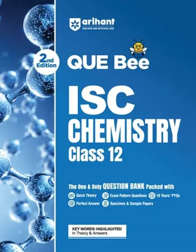 ISC Chemistry Class 12 Exam | Quick Theory, Exam Pattern Questions & Sample Papers | As per Latest ICSE Syllabus | Que Bee 2nd Edition