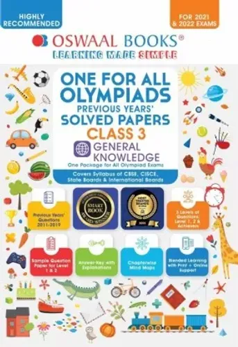 One for All Olympiad Previous Years’ Solved Papers, Class-3 General Knowledge Book (For 2022 Exam)