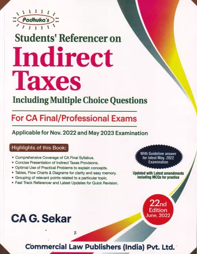 STUDENTS REFERENCER ON INDIRECT TAXES