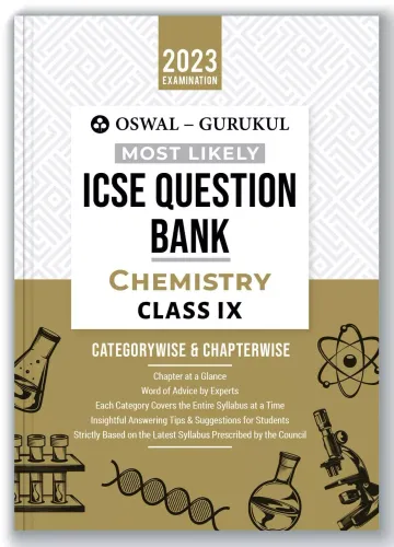 Oswal - Gurukul Chemistry Most Likely Question Bank For ICSE Class 9 (2023 Exam) 