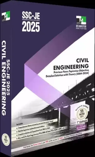 SSC JE 2025 Civil Engineering (55 Paper Sets) Latest Edition