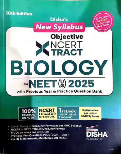 Objective Ncert Xtract Biology For Neet (UG) 2025