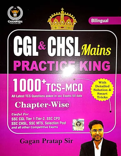 Cgl & Chsl Main Practice King 1000+tcs-mcq (Bilingual)