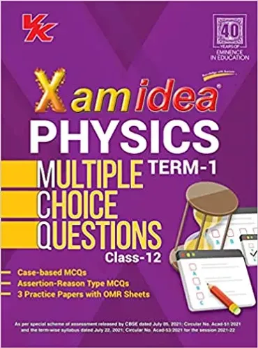 Xam Idea CBSE MCQs Chapterwise For Term I, Class 12 Physics 