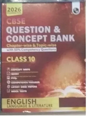 Cbse Question & Concept Bank  English Language & Literature-10(2025-26)