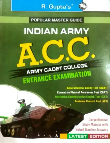 Indian Army (A.C.C) Entrence Examination Guide Latest Edition 2024