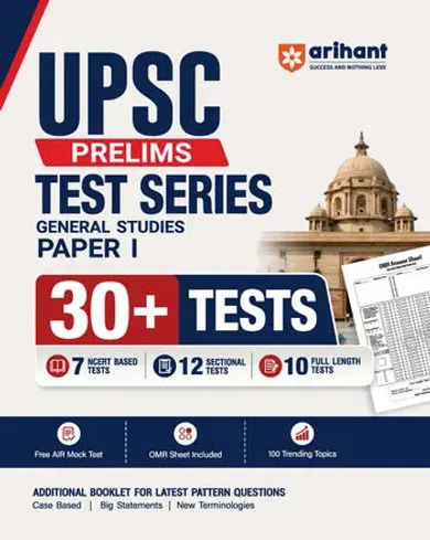 UPSC IAS Prelims 2027 General Studies (Paper I) Test Series | 30+ Tests with 7 NCERT Based Tests, 12 Sectional Tests & 10 Full-Length Mock Tests | OMR Sheets, AIR Mock Test & 100 Trending Topics