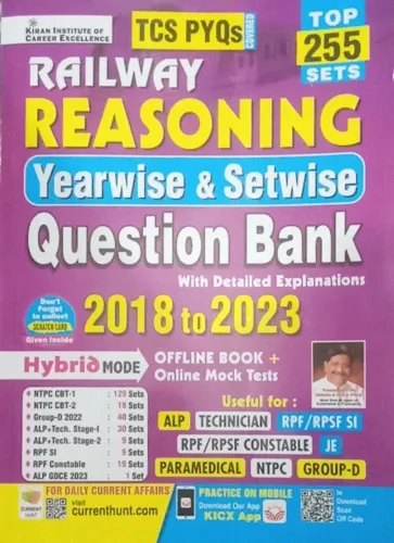 Railway Reasoning Yearwise & Setwise 255 Sets Q.b. 2018-2023