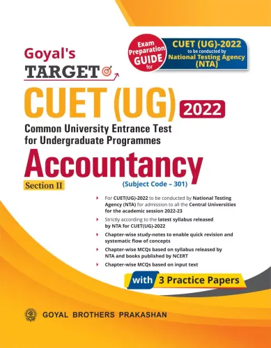 Goyal Target CUET (UG) 2022 Accountancy