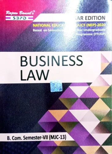 Business Law B. Com. 7th Sem (MJC-13) Syllabus According to NEP